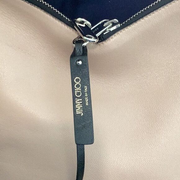 JIMMY CHOO RAVEN HOBO LUXURY LEATHER SHOULDER SATCHEL TOTE HANDBAG - Picture 13 of 14